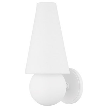 Troy Cassius 1-Light Wall Sconce B5671-TWH, Texture White