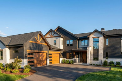 Inspiration for a contemporary exterior home remodel in Denver