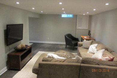 Basement - modern basement idea in Toronto