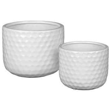 Vida Ceramic Vase, Glossy White