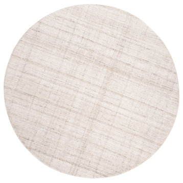 Safavieh Abstract Collection ABT141 Rug, Ivory/Beige, 8'x8' Round
