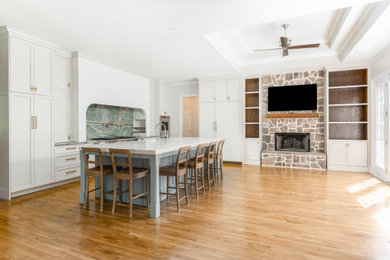 Example of a transitional kitchen design in Atlanta