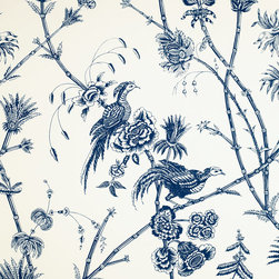 Le Jardin: Blue - Wallpaper