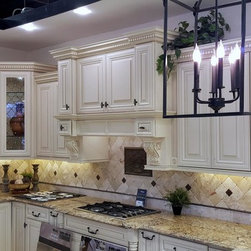 Custom Cabinet Glass Inserts - Kitchen Cabinetry