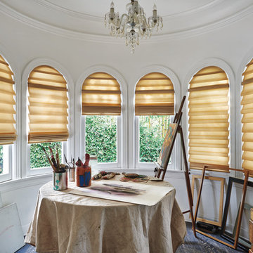 Hunter Douglas Roman Shades for Arched Windows