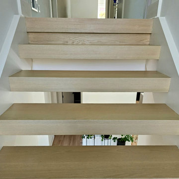 Project #111 | Open-Riser Staircase with Glass Panel Detail