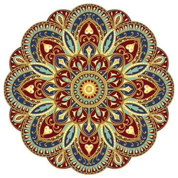 Sublime Earth Mandala Porcelain Swimming Pool Mosaic 30"x30"