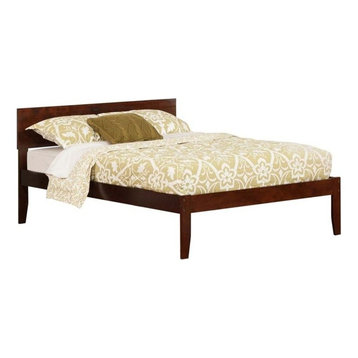 Atlantic Furniture Orlando Full Panel Platform Bed in Walnut