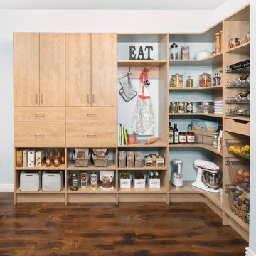 Secret Finish Flat Panel Front Pantry