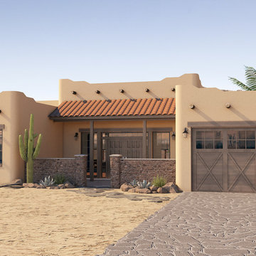 Adobe Style Custom Home