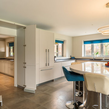 Contemporary Kitchen, Utility & Games Room