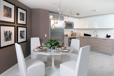 Inspiration for a contemporary kitchen remodel in Miami