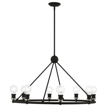 8 Light Chandelier In Transitional Style-22.75 Inches Tall and 34 Inches