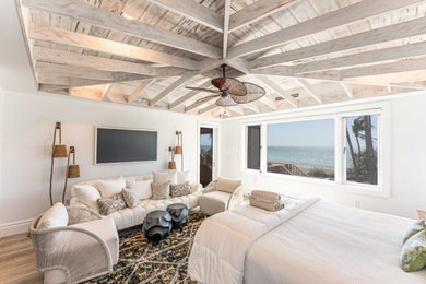 Bedroom - coastal bedroom idea in Tampa