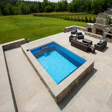 Middleburg, Virginia - Stone Patio with Endless Pool