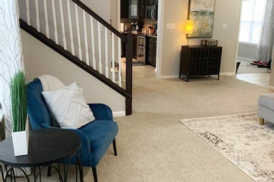 Trendy home design photo in Indianapolis