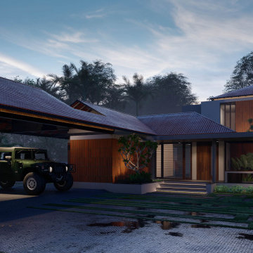 Split Yard Residence Pathanamthitta