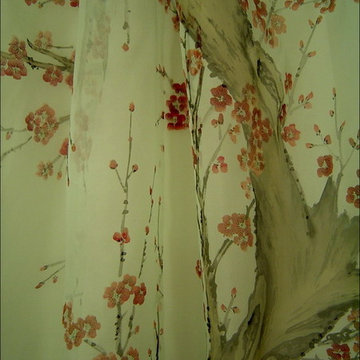 hand painted wallpaper/ Embroidered wallpaper and other hand painted prodcuts
