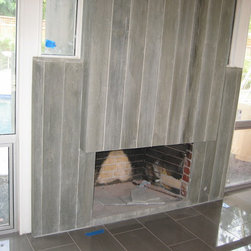 Board Form Fireplace - Indoor Fireplaces
