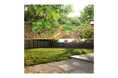 This is an example of a mid-sized transitional landscaping in Miami.