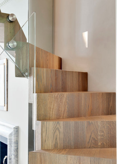 Eclectic Staircase by STEPHEN FLETCHER ARCHITECTS