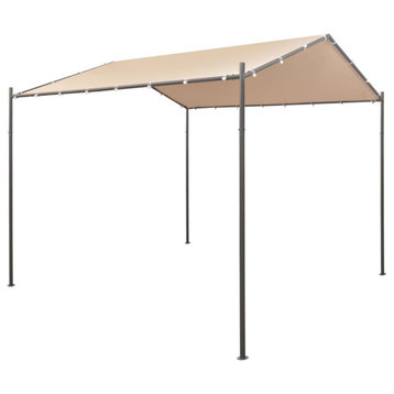vidaXL Gazebo Outdoor Canopy Tent Patio Pavilion Party Tent with Roof Beige