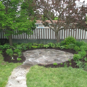 Crystal Beach - Flagstone Walkway, Patio & Transplanting Project