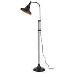 Cal - Cal BO-2788FL-DB Taranto - One Light Adjustable Floor Lamp - 58" Height Metal Floor Lamp in Dark Bronze  Durable Metal Construction  Ships in One Carton  Adjustable Height fromn 47 to 58 Inches.  Shade Included: TRUE  Base Dimension: 10  Room Style: Living Room/ Bedroom/Office  Warranty: 1 YearTaranto One Light Adjustable Floor Lamp Dark Bronze Metal Shade *UL Approved: YES *Energy Star Qualified: n/a  *ADA Certified: n/a  *Number of Lights: Lamp: 1-*Wattage:60w E26 bulb(s) *Bulb Included:No *Bulb Type:E26 *Finish Type:Dark Bronze