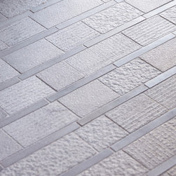 Shift Stripe Mosaic White 2-1/2'' x 2-1/2'', 3-1/2'', 6'' - Mosaic Tile
