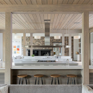 Landhausstil Kuchen Mit Flachenbundigen Schrankfronten Ideen Design Bilder Houzz