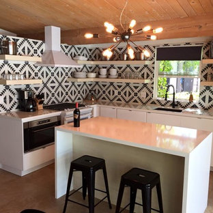 Handmade Cement Tile kitchen backsplash