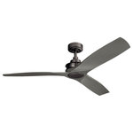 Kichler Lighting - Kichler Lighting 300356AVI Ried - 56" Ceiling Fan - With this 56in. Ried ceiling fan in an Anvil IronRied Ceiling Fan 56  UL: Suitable for damp locations Energy Star Qualified: n/a ADA Certified: n/a  *Number of Lights:   *Bulb Included:No *Bulb Type:No Lamp Source *Finish Type:Olde Bronze