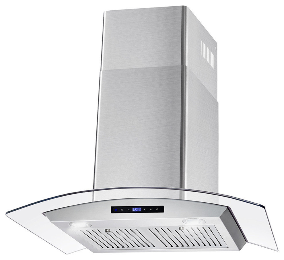 2-Piece Kitchen, 30" Gas Range and 30" Wall Mount Range Hood