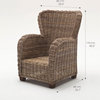 Wickerworks Queen Wickerworks Relaxing Chair with Seat & Back Cushion