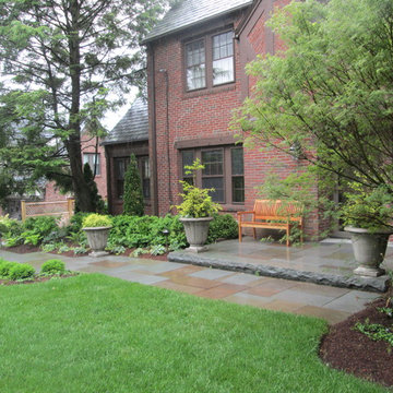 Front yard entrance and landing landscape renovation.