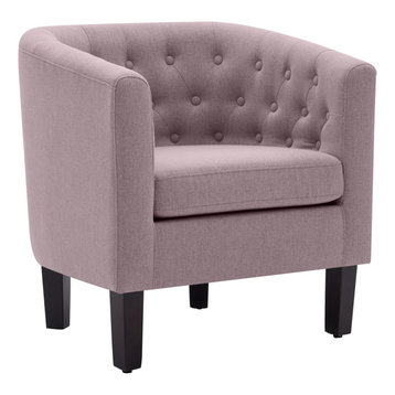 purple and white accent chair