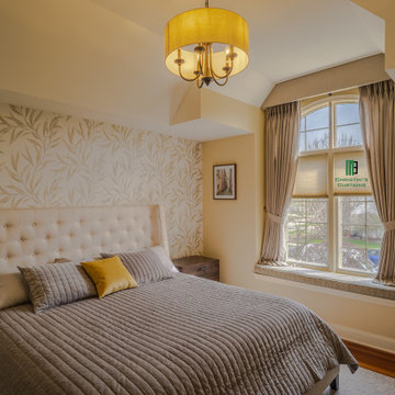 Windows treatments for irregular wall