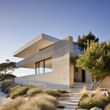 Villa Minimaliste avec Piscine et Vue sur Mer à Hyères par Daimon Design