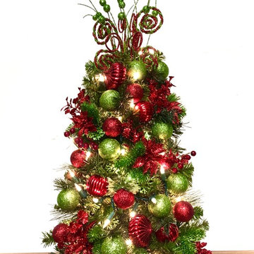 Table Top Christmas Trees Arrangements Centerpieces
