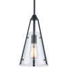 Trans Globe Lighting 11581 Alivia 8"W Mini Pendant - Black