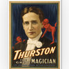 "Thurston, Devil Telling Him Secrets Magic Poster #2" Print, 9"x12"