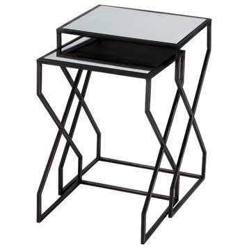 Demi End or Side Table, Metalworks