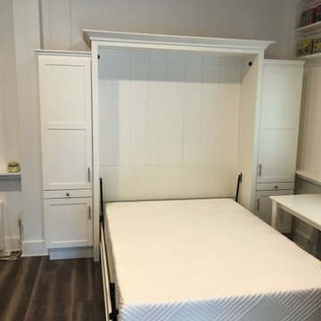 Nashville Murphy Beds Custom Built Queen Size Murphy Bed with Side Cabinets