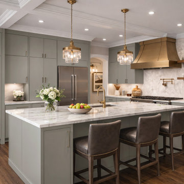 Euro Velour Matte Grey Gallery | Kitchen Projects