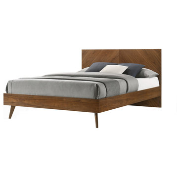 Nova Domus Kamela Modern Walnut Bed, Queen
