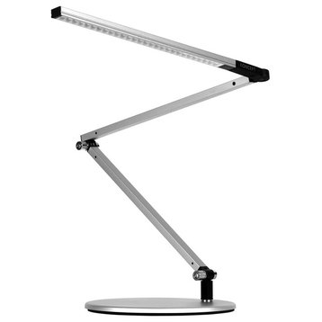 Koncept Z-Bar Mini LED Desk Lamp With Base, Silver