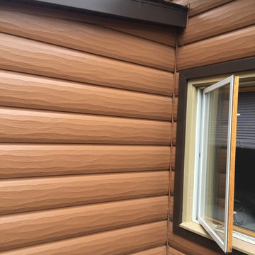 Steel Log Siding Install in Red Feather, CO