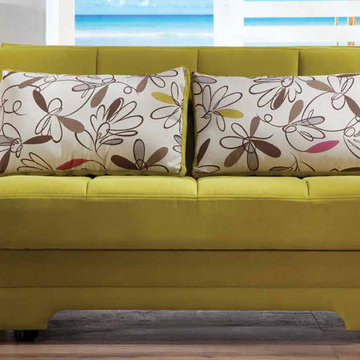 Twist Loveseat Sleeper | Optimum Green