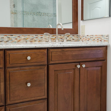 Platinum Finish on a Beautiful Bathroom Reno