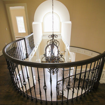 Project #45 | Curved Oak & Wrought Iron Staircase